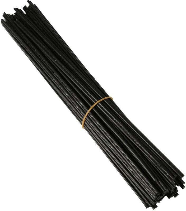 40-teiliges PP-Kunststoffschweißdrahtset für Kunststoffschweißpistolen/Heißluftpistolen, 250 mm, schwarz, K17576B