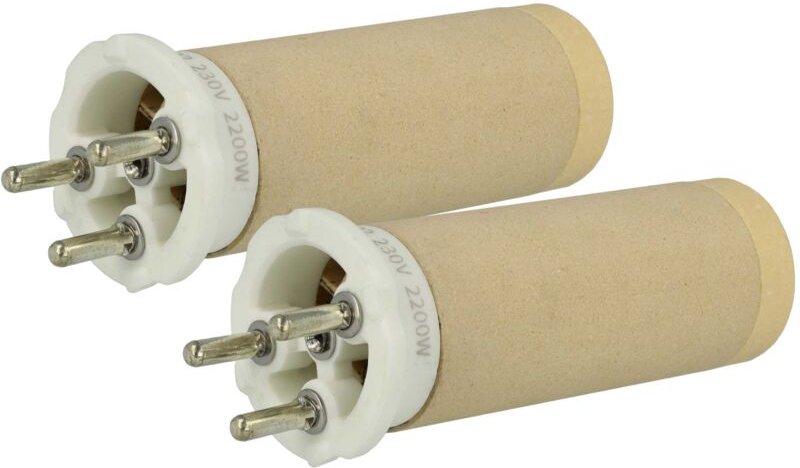 vhbw 2x Heizelement kompatibel mit Leister MISTRAL 6 SYSTEM, 6 PREMIUM Heißluftschweißpistole - 2200 W, Keramik Heizkern...