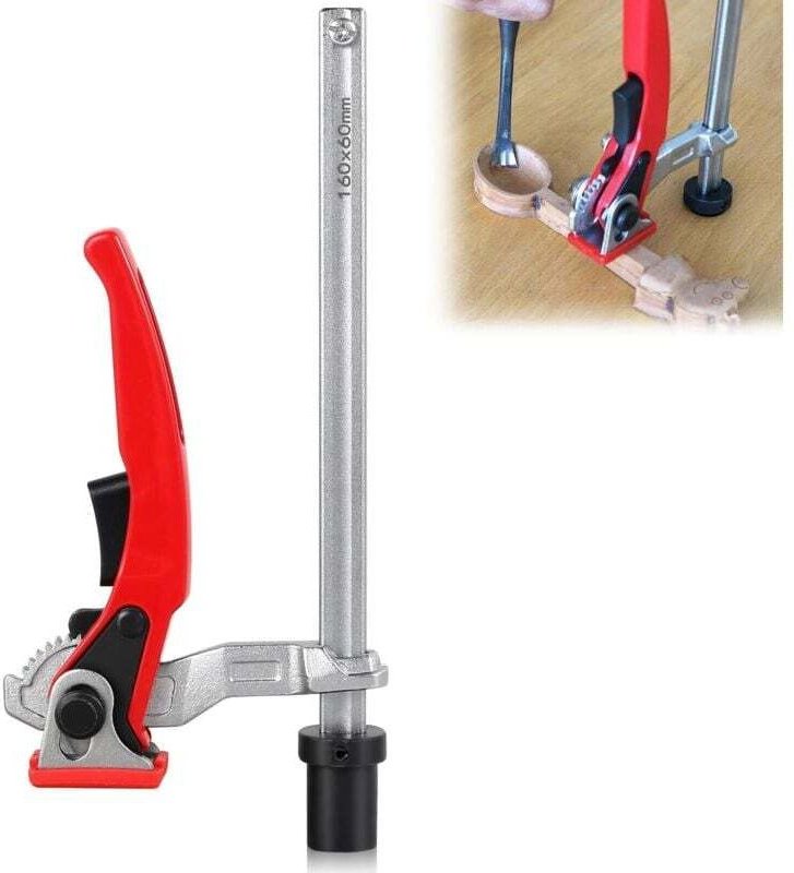 1-teilige Ganzstahlklemme zur Befestigung von Führungsschienen verschiedener Hersteller, Schnellspannklemme, Riegelklemm...