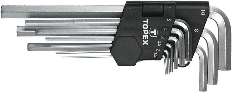 Thumbnail - Satz Sechskantschlüssel Typ L 1,5–10 mm lang, 9-teilig – T 35D956