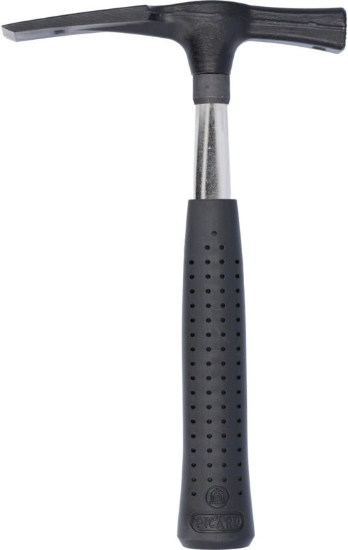 Maurerhammer 500g mit Stahlrohrstiel Nr. 277 1/2 geraut - Picard