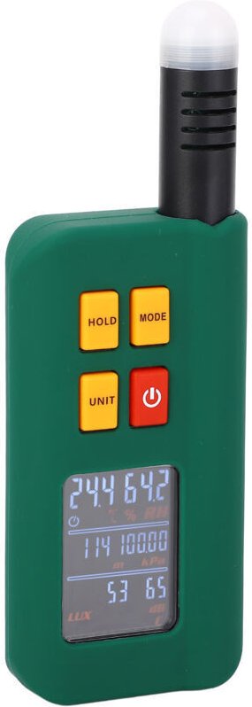 Umwelttester: Temperatur, Luftfeuchtigkeit, LX-Höhe, Luftdruck, Lärm, für Bibliothek, Außenbereich, Werkstatt, DC 5 V, v...