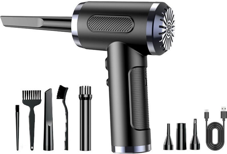 Druckluftgebläse, 3 Geschwindigkeiten, 50.000 U/min, Trockenluftgebläse für PCs, Computerstaubentferner, USB-aufladbar m...