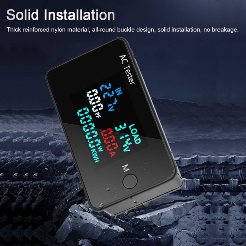 Decdeal AC Dual Spannung Digitaler Tester 0-500V Voltmeter 0-100A Amperemeter Professionelle Stromversorgungsmesser Elek...