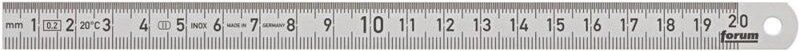 Biegsamer Stahlmaßstab 200x13 mm rostfrei Forum