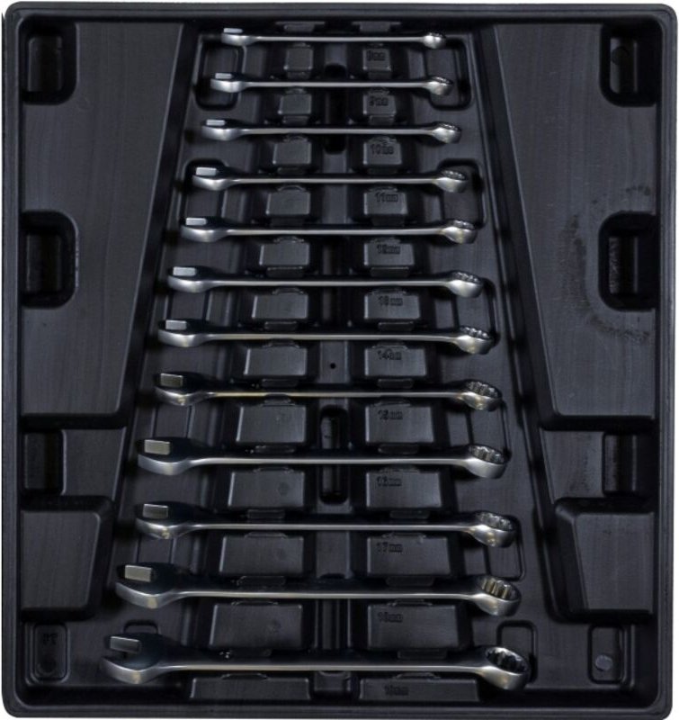 Gabelringschlüsselset 8-19mm 12 teilig