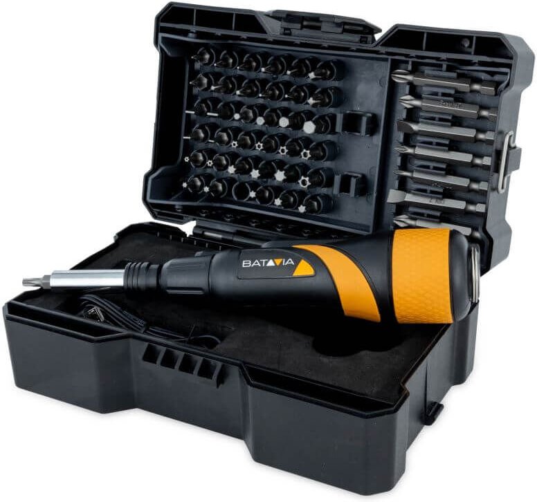 Batavia - 3.6V Akku-Schraubendreher Inkl. Aufbewahrungskoffer 44-tlg. Bitsatz