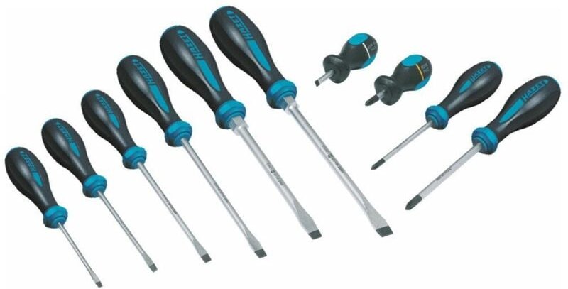 HAZET Schraubendreher-Satz HEXAnamic® 802/10 Schlitz Profil, Kreuzschlitz Prof