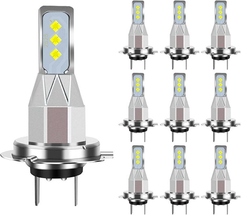 10 Stück H7 LED-Scheinwerfer 20000 lm Mini-CSP-LED-Lampen Cunbus Weiß 6000 k 6 SMD-Lampen Autoscheinwerfer Nebelscheinwe...