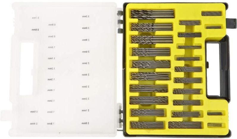 Box 150-teiliges Mini-Spiralbohrer-Lochöffner-Set, Hochgeschwindigkeits-Bohrer-Lochöffner-Set für Handwerk, Schmuck, Sch...