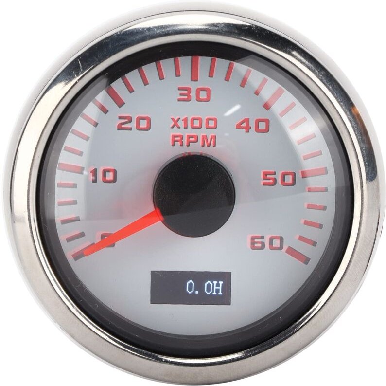 Auto Drehzahlmesser 52 Mm 6K Zeiger Tachometer IP67 Wasserdichter Drehzahlmesser Für 1‑8 Zylinder Motorrad Benzin Auto B...