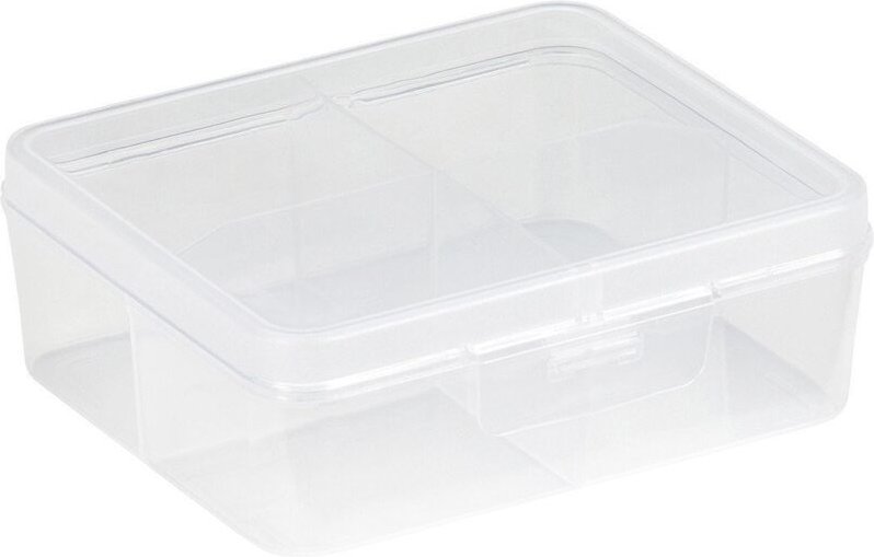 Sunware Sortierbox Q-Line 4 Fächer 14,6 x 13 x 53 cm Boxen, Körbchen & Kisten