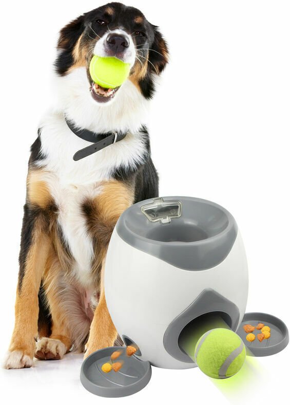 Leckerli-Spender für Hunde, interaktives Hundespielzeug, automatische Leckerli-Belohnungsmaschine für das Hundetraining,...