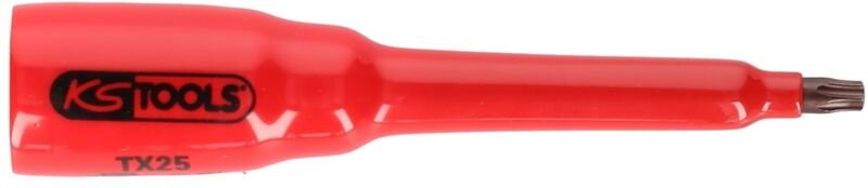 KS Tools 3/8" Bit-Stecknuss mit Schutzisolierung für Torx-Schrauben, T20, lang - 117.2464