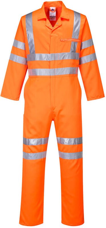 Hi-vis Poly-Baumwoll-Overall Ris Farbe: Orange Größe 4XL - Portwest