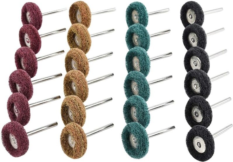 40-teiliges Bohrer-Polierset, 25 mm Schleifpolierzubehör, Rotationswerkzeuge, Körnung 80/150/240/300, Polierzubehör für ...