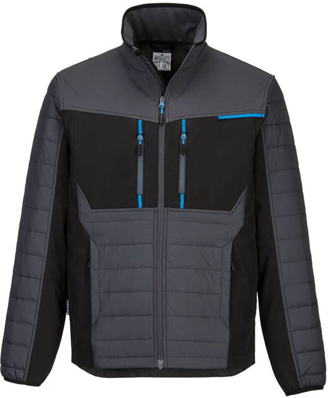 Veste aus zwei Materialien WX3 Baffle Grau Metall S