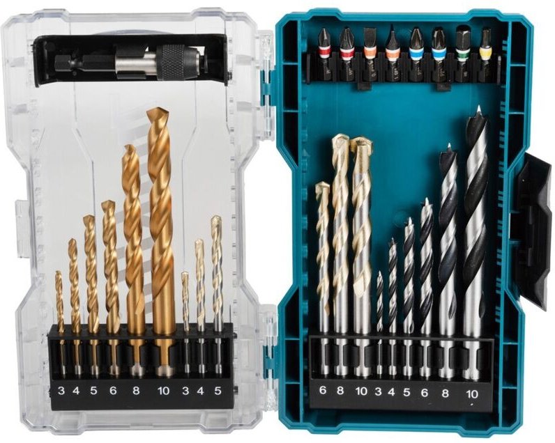 Set mit 27 Bohrern und Bits Makita E-07032
