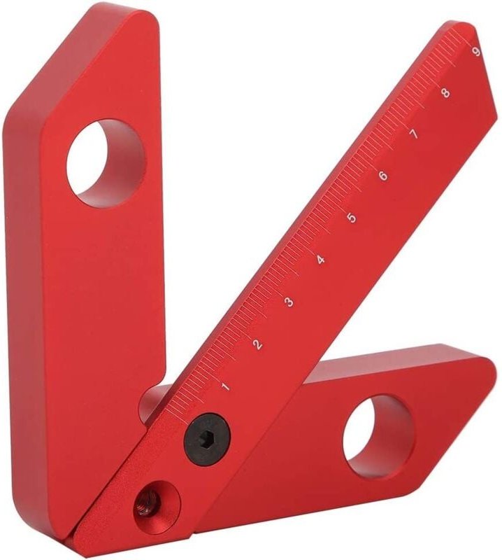 Kleines 45/90-Grad-Winkelmarkierungswerkzeug, Linienanzeiger, praktisches Mittelpunktmarkierungswerkzeug