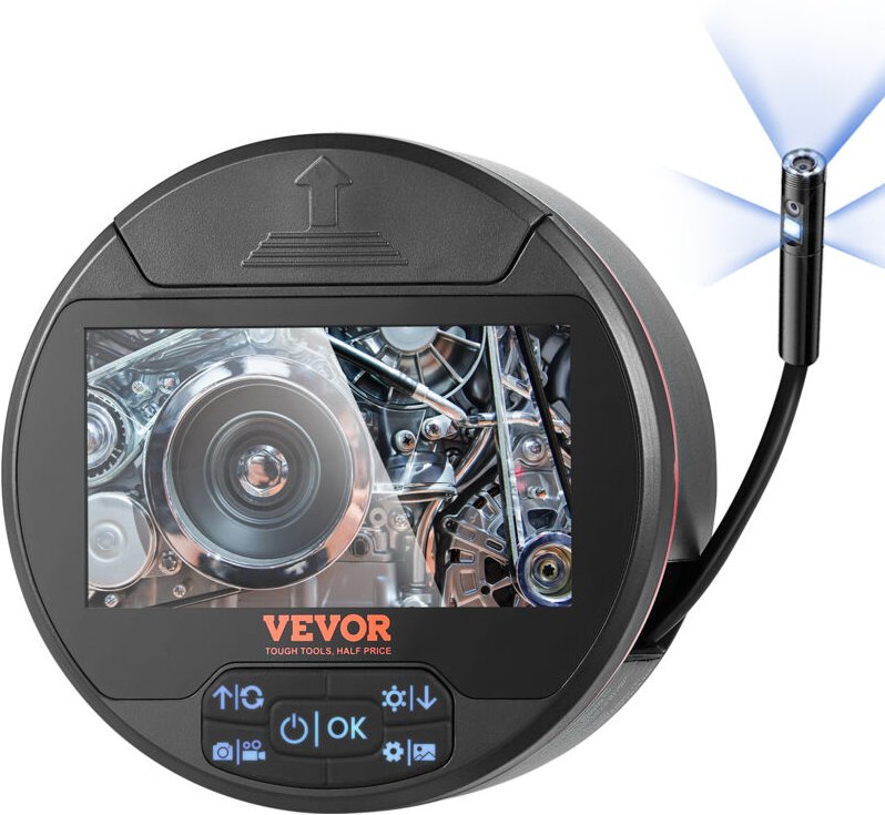 Borescope-Endoskopkamera mit Dreifachobjektiv und Licht, Inspektionskamera mit 4,3-Zoll-IPS-Bildschirm mit 8+2 Lichtern,...