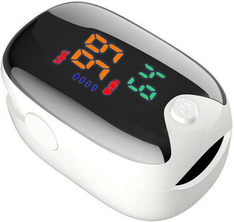 Professionelles Fingerpulsoximeter, Blutsauerstoff-SpO₂-Monitor, IP-Pulsoximeter, digitales Pulsoximeter mit Farbdisplay...