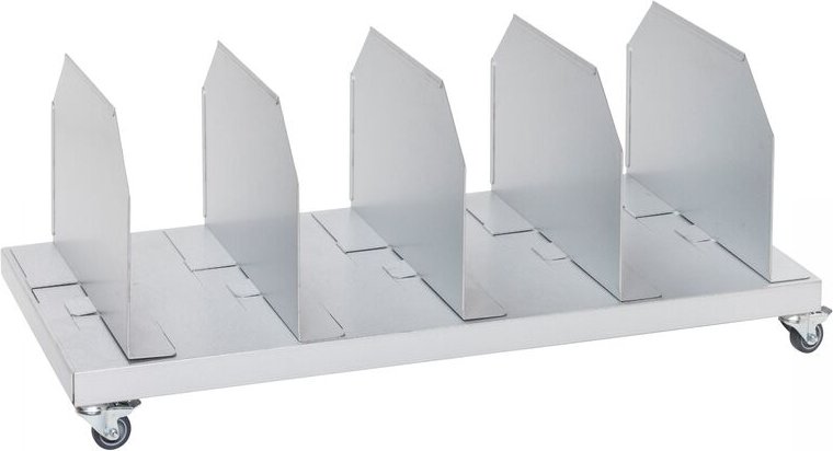 Kongamek Wellpappenwagen verzinkt mit Lenkrollen und Bremse