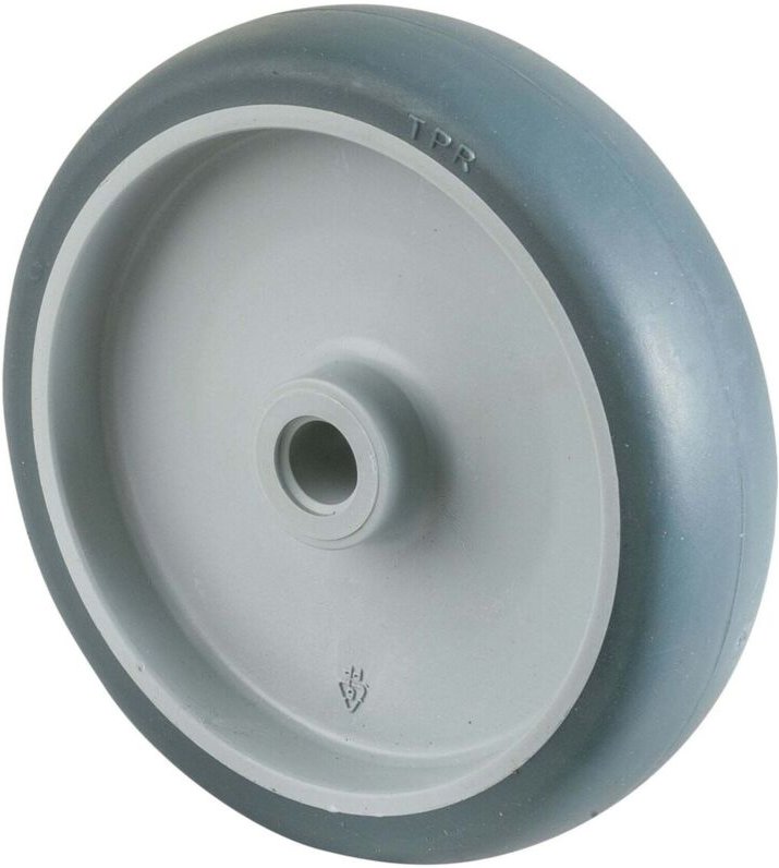 Gummirad 125mm Gummi / Kunststoff lg.g - Bs Rollen