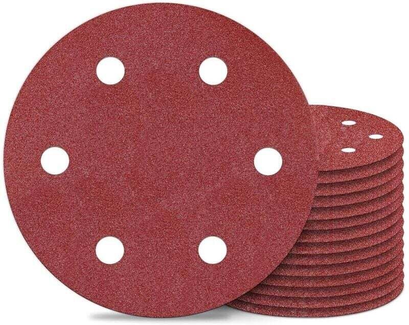 GMDOG 10-teiliges Set 225-mm-Schleifscheiben, Körnung 120, Schleifscheiben für Langhalsschleifer, 6-Loch-Trockenbauschle...