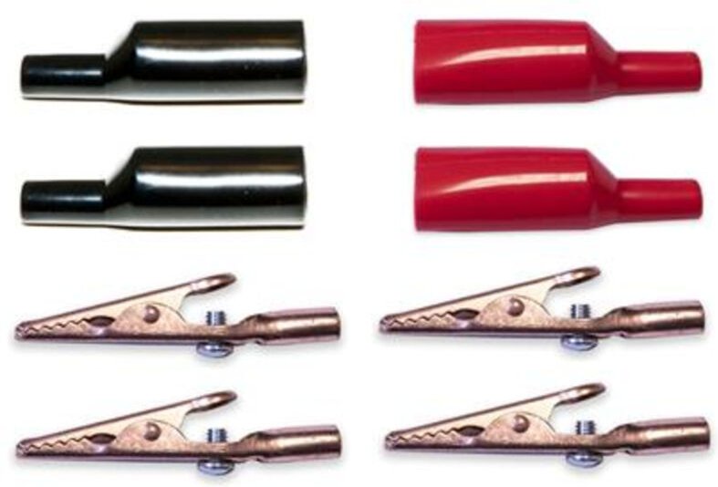 Mueller Electric - 010012 Krokodilklemmen-Set Rot, Schwarz 1 Set