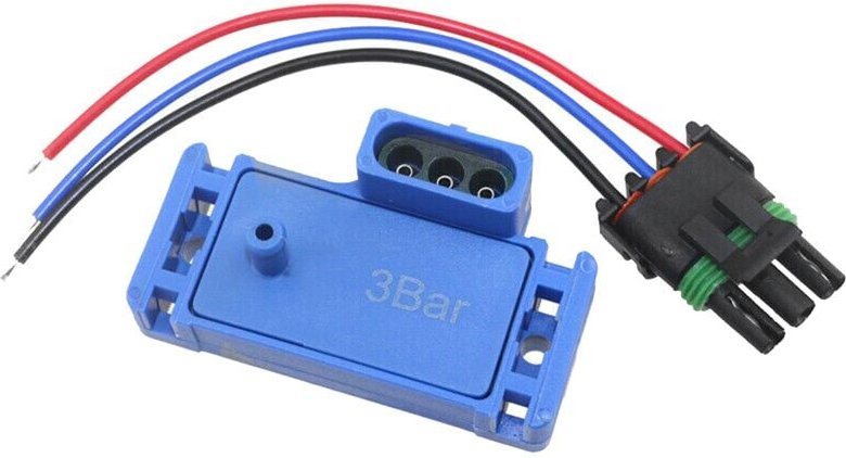Tlily - 12223861 16040749 12219935 für 3Bar 3 Bar Manifold Map Sensor Boost Turbo mit Zopfsteckerkabel