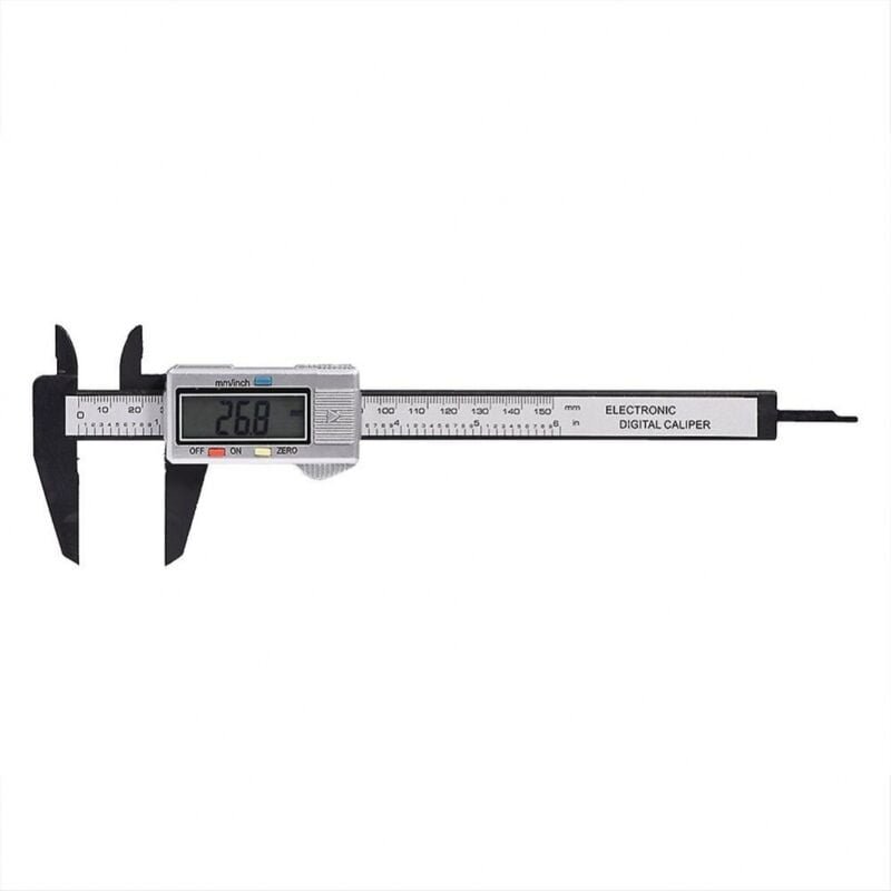 BEBUSINGOTO Digitaler Messschieber, extra großes LCD-Display, digitaler Messschieber, metrisches Umrechnungsmesswerkzeug...