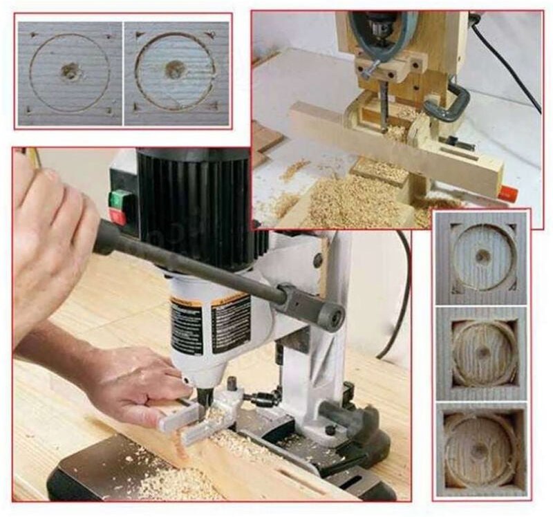 Universelles 4-teiliges Holzbohrer-Set, effektiv geschützt, Vierkantbohrer, Vierkantzapfenbohrmaschinen für Löcher