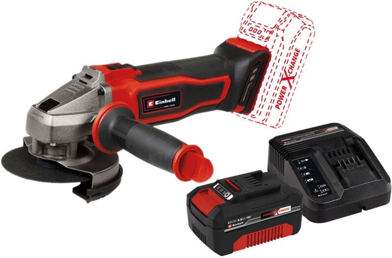 Akku-Winkelschleifer te-ag 18/ 115-2 Li Kit (1x 4,0 Ah) - Einhell