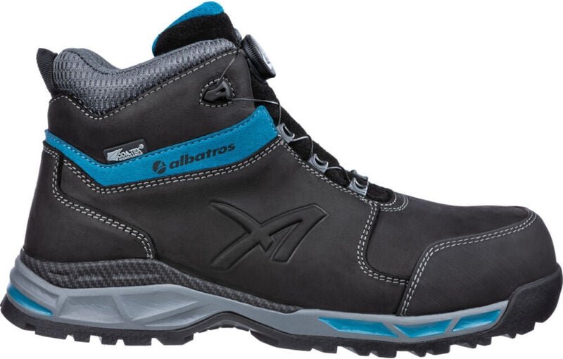 Albatros - Sicherheitsstiefel tofane black ql ctx mid Größe 43 schwarz/blau ( 4300700663 )
