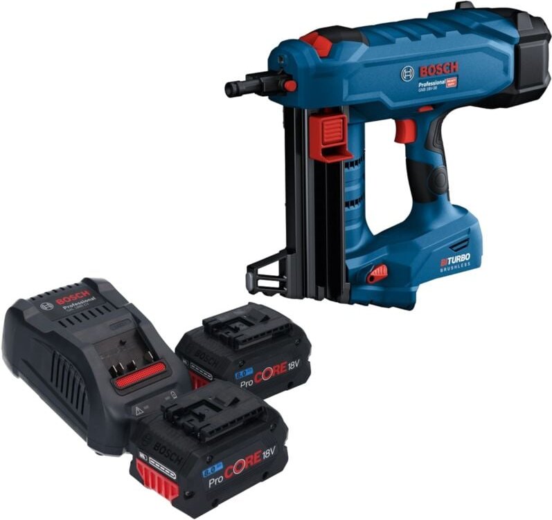 Bosch GNB 18V-38 Professional Akku Betonnagler 18 V 13 - 38 mm BITURBO Brushless + 2x ProCORE Akku 8,0 Ah + Ladegerät