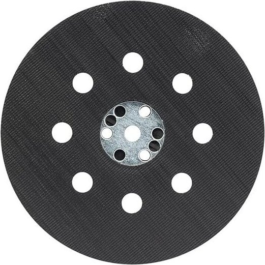 Schleifteller mittelhart (für Farbe, Spachtelmasse, 8 Löcher, ø 125 mm, Exzenterschleifer-Zubehör) grau