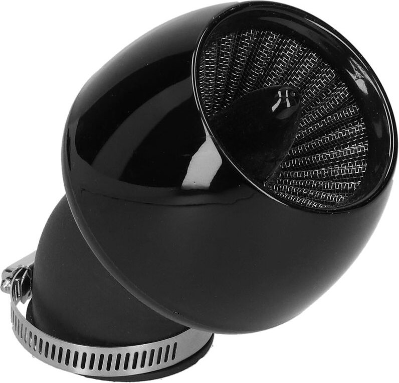 Luftfilter, schwarzer Motorrad-Luftfilter-Ersatz mit Anschlussadapter für Motorräder mit einem Schlauchinnendurchmesser ...