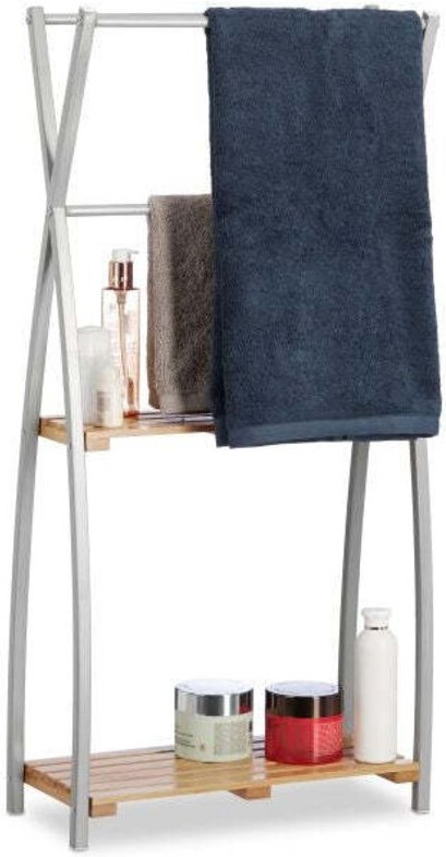 Standing towel rack