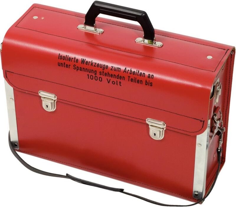 KS Tools Werkzeugkoffer, leer, Leder