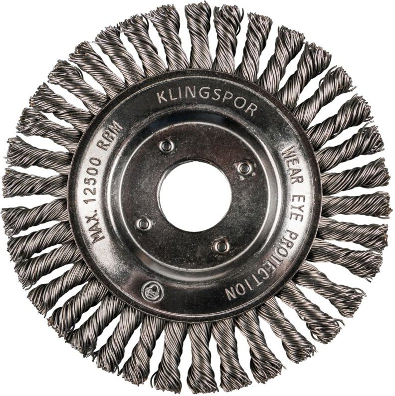Klingspor - brp 600 z Pipelinebürste gez. einreihig Anzahl Reihen 1, 115 x 6 x 22,23 mm 0,5 Stahl