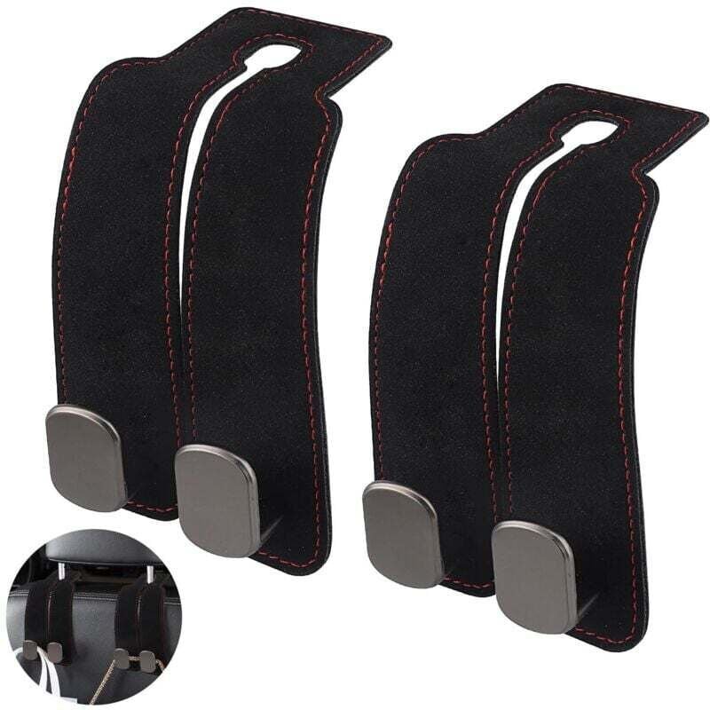 Set mit 2 Auto-Kopfstützenhaken, multifunktionale Auto-Rücksitzlehnenhaken, Auto-Rücksitz-Kopfstützenhaken, Auto-Innenau...