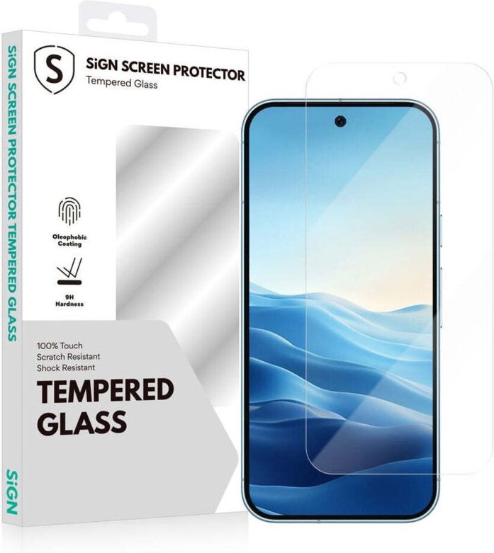 Sign displayschutzfolie aus gehartetem glas fur google pixel 9