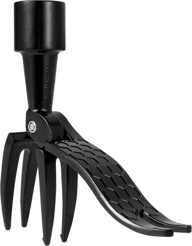 Manueller Unkrautstecher mit 4 robusten Krallen zum Entfernen von Unkraut und Disteln für Rasen und Garten – 1 Stück