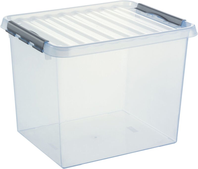 Aufbewahrungsbox the q-line 50 x 38 x 40 cm (B x H x T) DIN A3 52l Kunststoff transparent