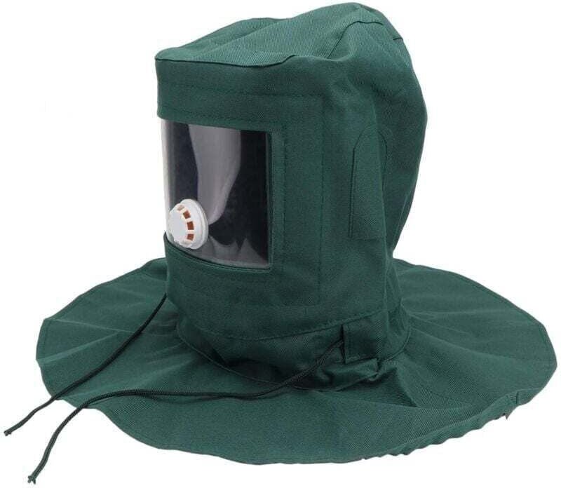 Vtizikl Capots de sablage Masque de sable Capots de sable Masque de sablage avec trous de ventilation Capuchon de capot ...