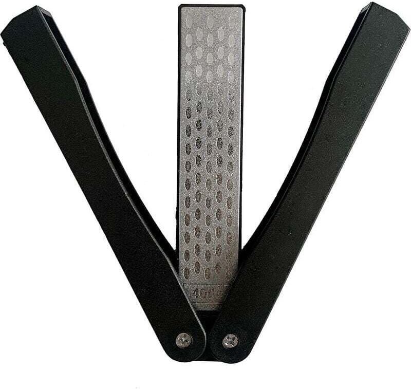 BR-Vie Diamantschärfer, doppelseitiger Messerschärfer, Diamant-Schleifstein, faltbares Taschenformat, Körnung 400/600, d...