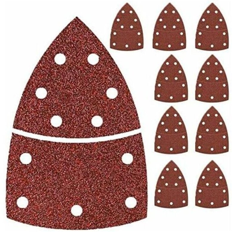 Packung mit 40 Schleifdreiecken, Schleifpapier für Bosch PSM 160 A/PSM 80, 105 x 152 mm, Körnung P40/60/80/120/180