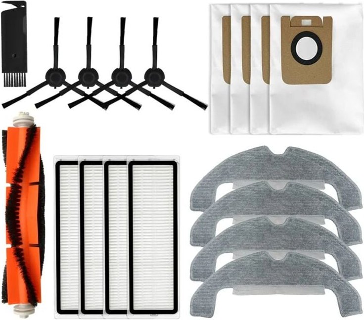 Rollen-Seitenbürste Hepa-Filter Mopptücher Lappen Staubbeutel