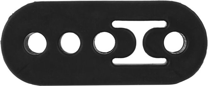 Auspuffendrohr-Halterung mit 4 Löchern für Autoauspuffanlagen. Material: Gummi.