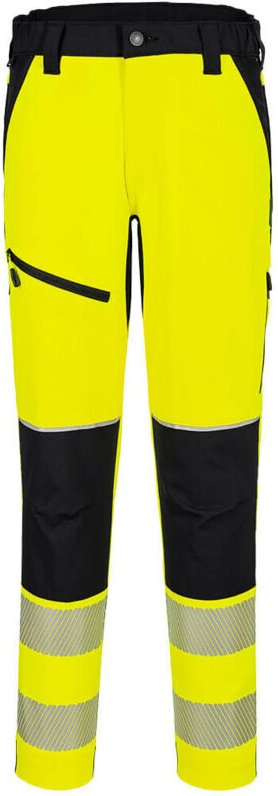 Stretch-Hose Hv Pw3 - Größe M - Gelb/schwarz - Portwest